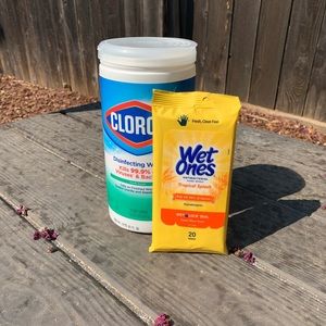 New bundle Wet ones and Clorox wipes!
